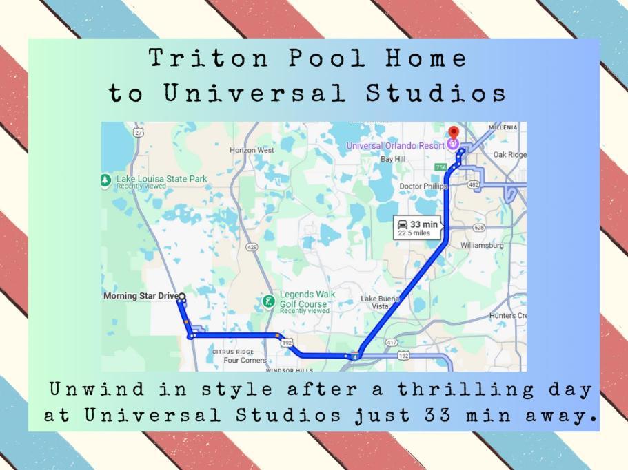 Triton Vacation Pool Home Near Disney Orlando Exterior photo